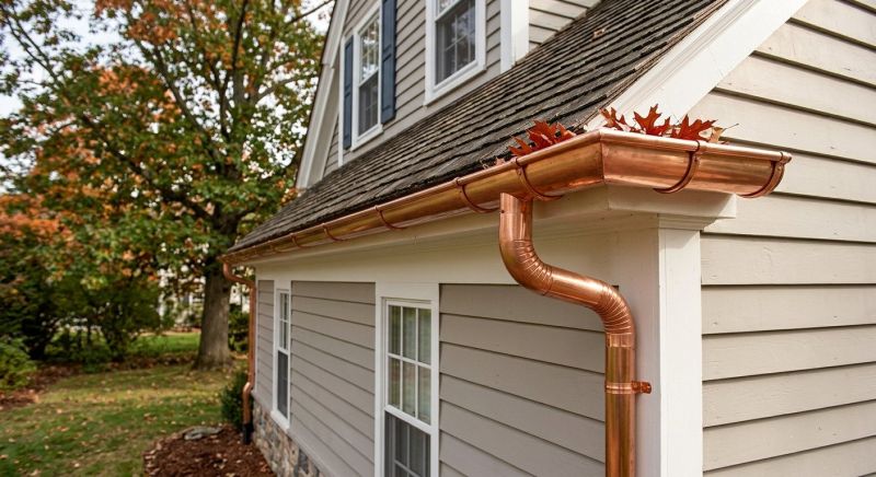 Copper Gutter Installation in Mcdonough, GA