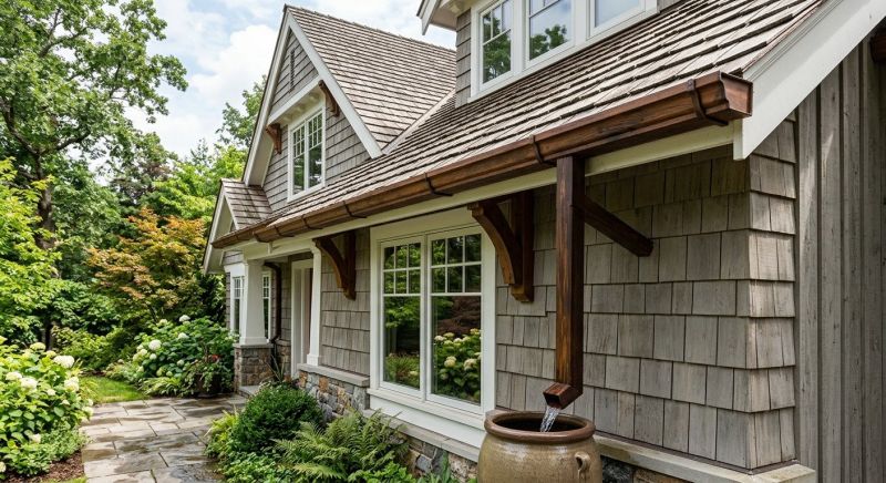 Wood Rain Gutter Installation in Mcdonough, GA