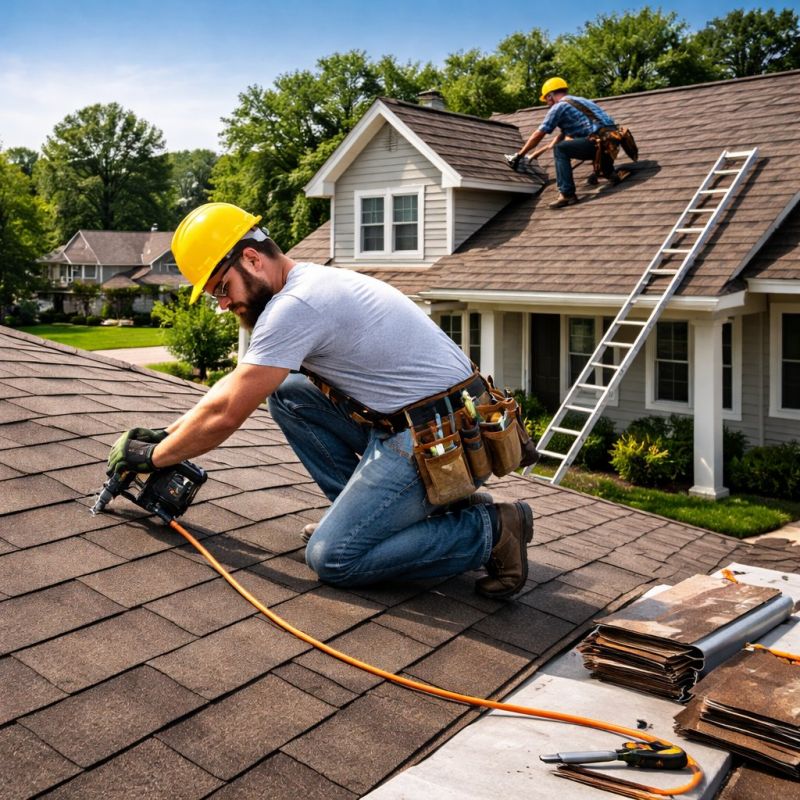 Asphalt Shingle Roof Installation in Worcester, MA