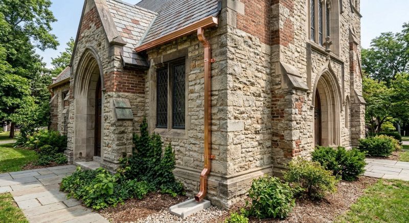 Church Downspout Installation in Clarksville, TN