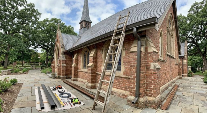 Church Downspout Installation in Roseville, CA