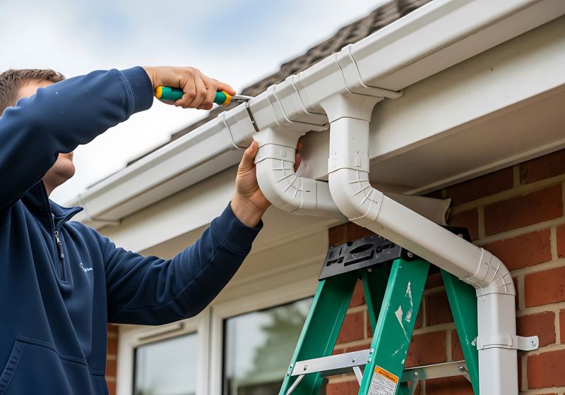 Downspout Reattachment in Boulder, CO