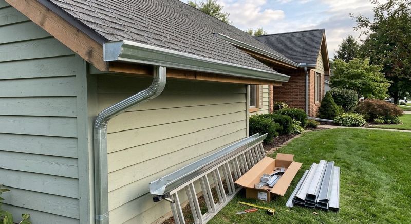 Steel Rain Gutter Installation in Everett, WA