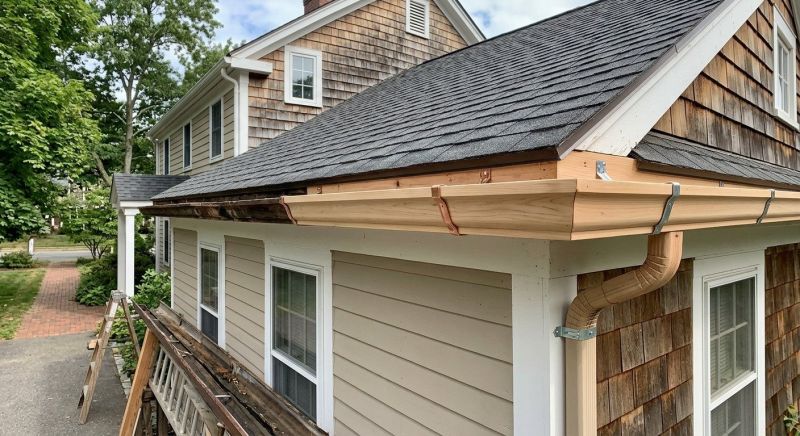 Wood Rain Gutter Installation in Mcdonough, GA